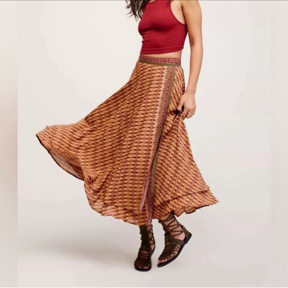Good 4 U Print Midi Wrap Skirt – Size 4 - Picture 1 of 9
